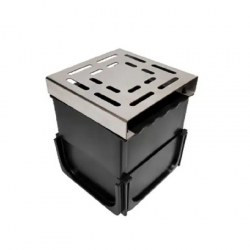 Lite Xtra Paveslot 100mm Corner Unit C/W Grating