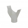Lindab Aluminium Half Round Gutter Outlet