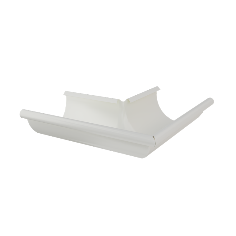 Lindab Aluminium Half Round External Gutter Angle 135 Degrees