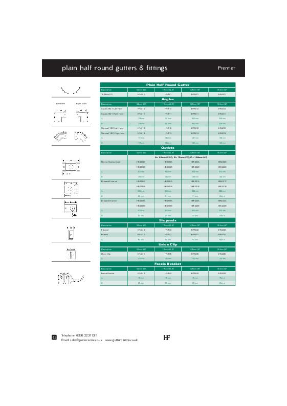 Hargreaves Plain Half Round Cast Iron Guttering Technical Guide