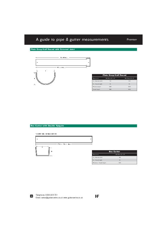 Hargreaves Deep Half Round Cast Iron Guttering Product Guide
