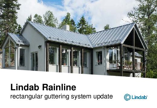 Lindab Rectangular Steel Guttering Product Guide