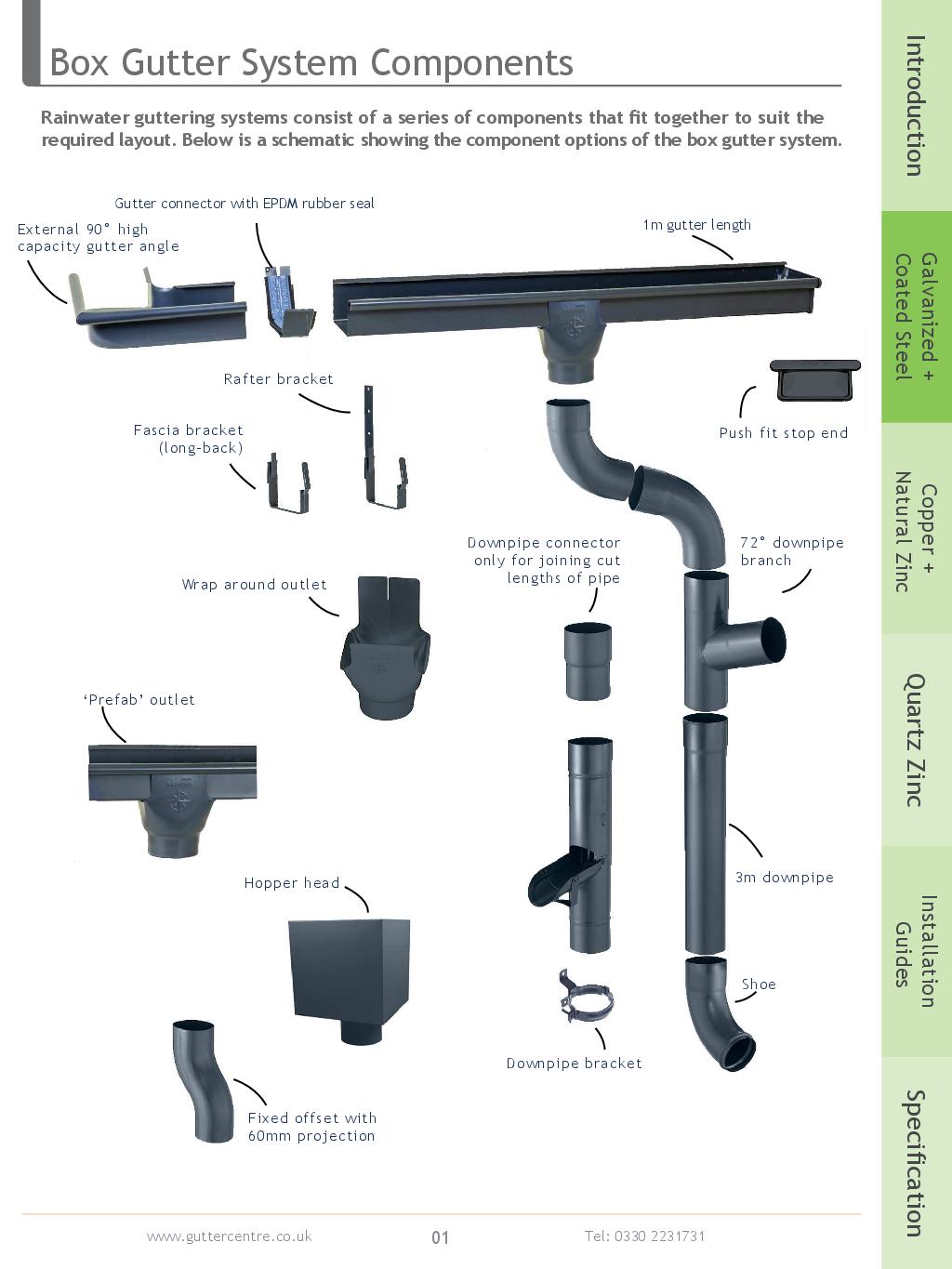 Alumasc Steel Box Guttering Product Guide