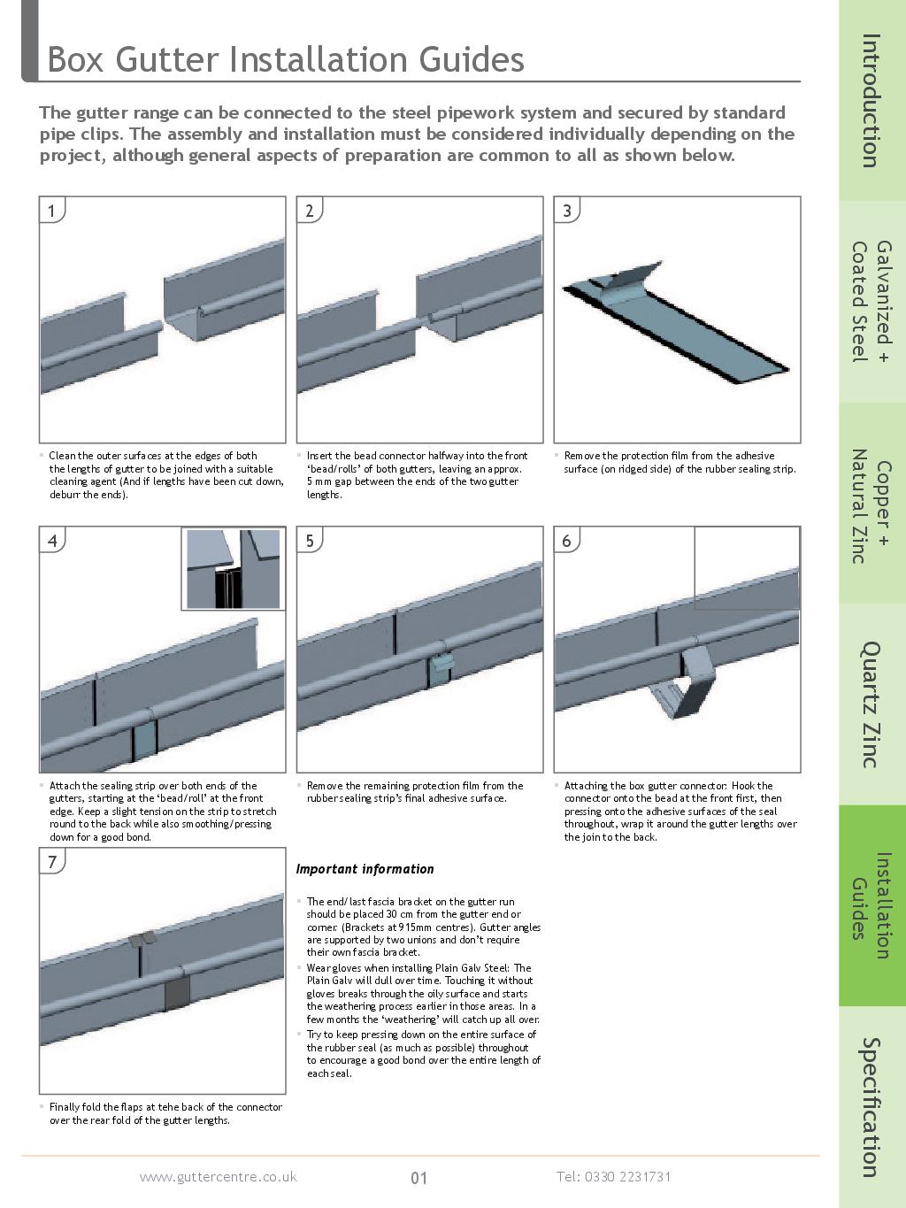 Alumasc Steel Box Guttering Installation Guide
