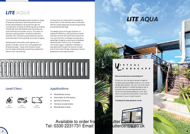 GC Lite Range A15-C250 Composite Channels Lite Aqua Guide