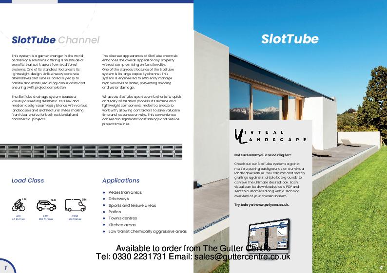 GC Slot Drainage Channels Slot Tube Guide