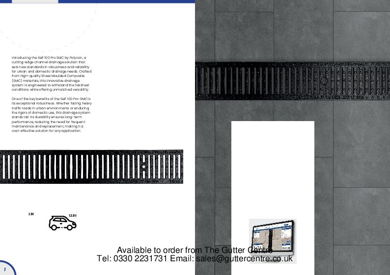 GC Self A15-B125 Polymer Concrete Channels Product Guide