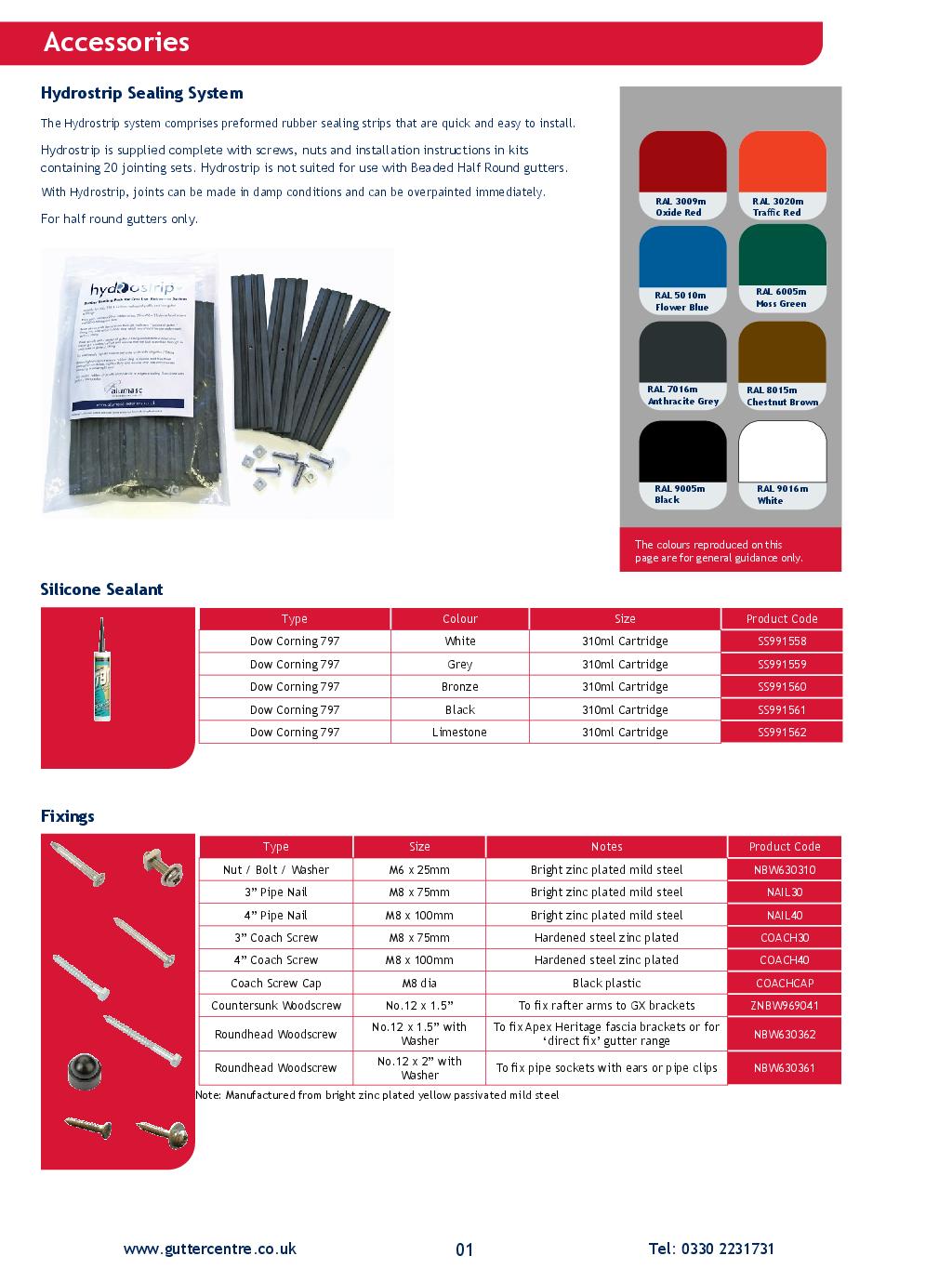 Alumasc Apex Half Round Cast Iron Guttering Product Guide