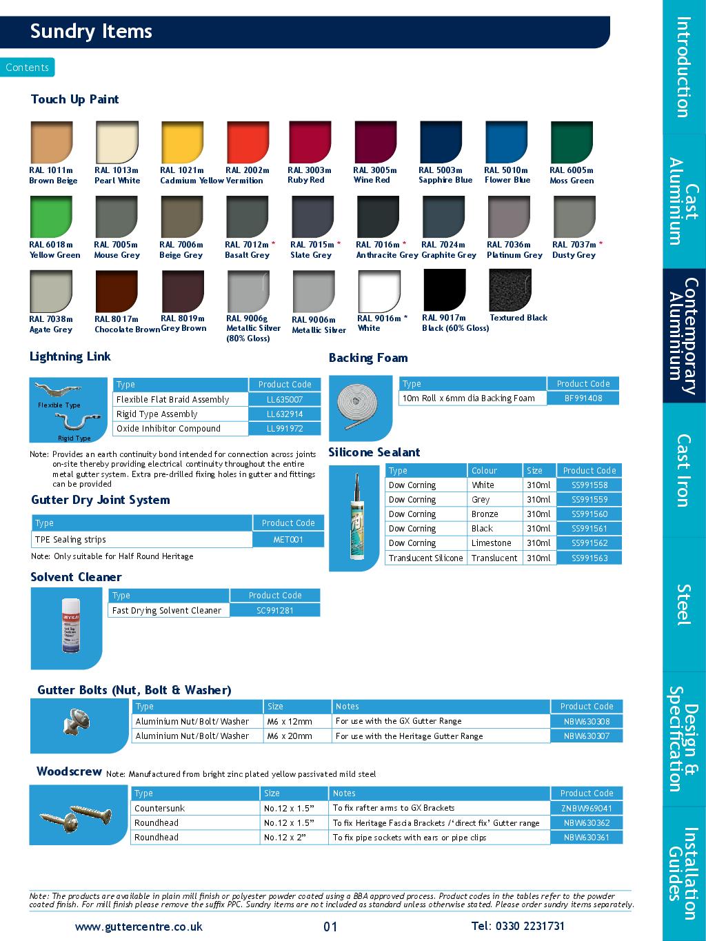 Alumasc Half Round Cast Aluminium Product Guide