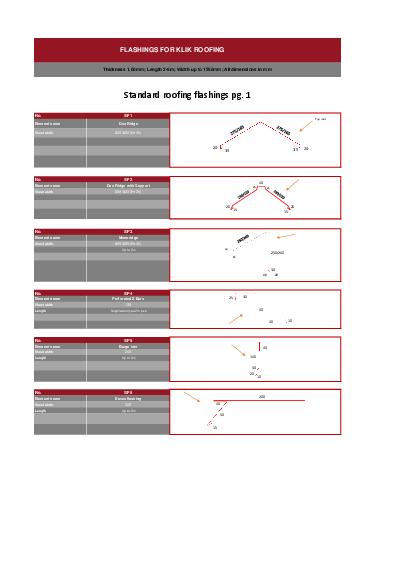 GC Aluminium Standing Seam Roofing Flashings