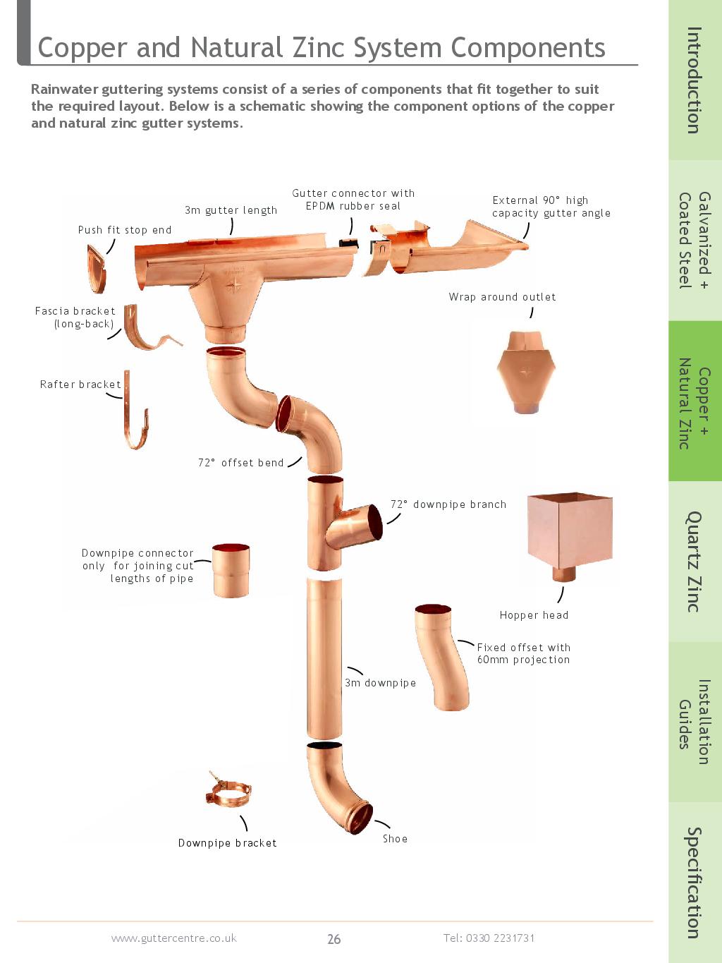 Alumasc Natural Zinc Guttering Product Guide