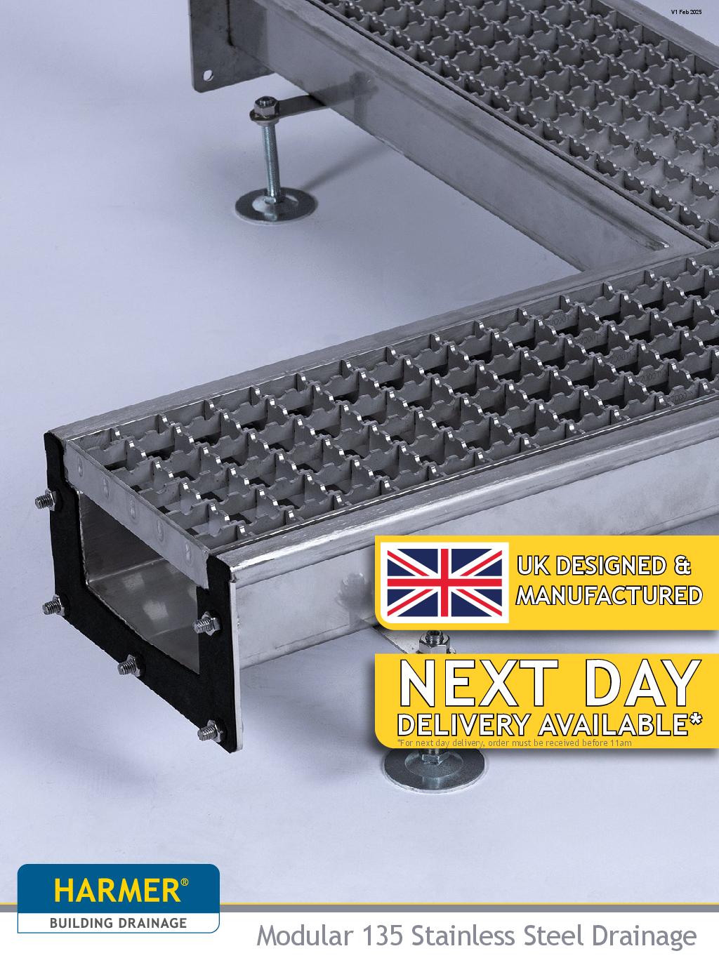 Harmer Modular 135 Stainless Steel Channels Level Invert Product Guide
