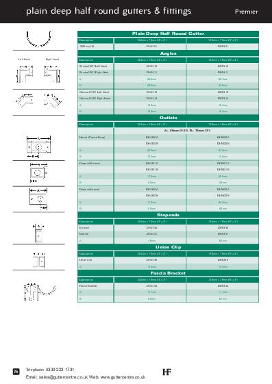 Hargreaves Deep Half Round Cast Iron Guttering Technical Guide