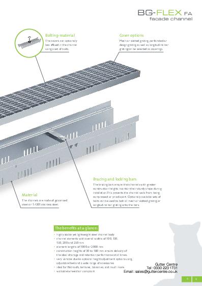 BG-Graspointner BG-FLEX Facade Channels Product Guide