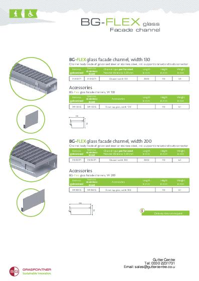 BG-Graspointner BG-FLEX Glass Facade Channels Product Guide