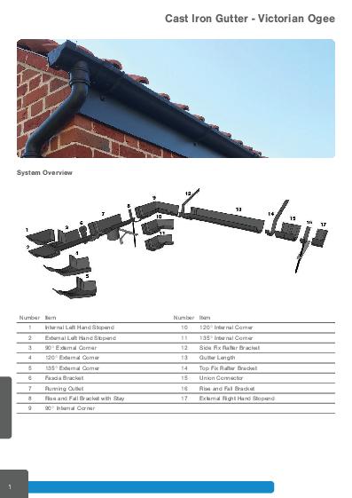 GC Victorian Ogee Cast Iron Guttering Technical Guide