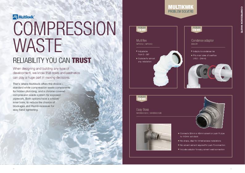 Hunter Multikwik Compression Waste Technical Guide