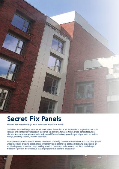 Alumasc Skyline Rainscreen Cladding Secret Fix Panel Guide