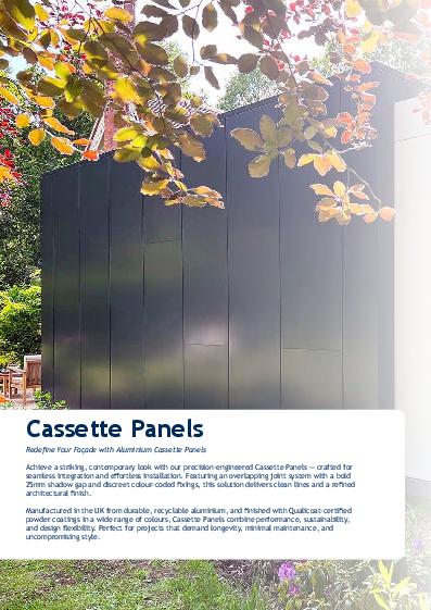 Alumasc Skyline Rainscreen Cladding Cassette Panel Guide