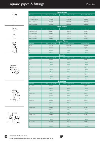 Hargreaves Square Cast Iron Downpipes Technical Guide