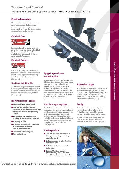 Pam Building Cast Iron Product Guide
