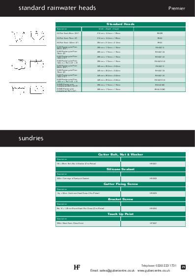 Hargreaves Cast Iron Hoppers Technical Guide