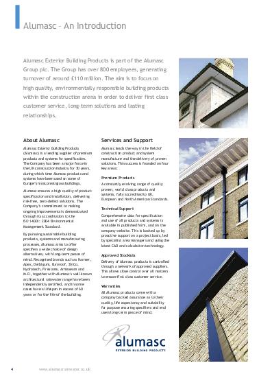 Alumasc Aluminium Warranty