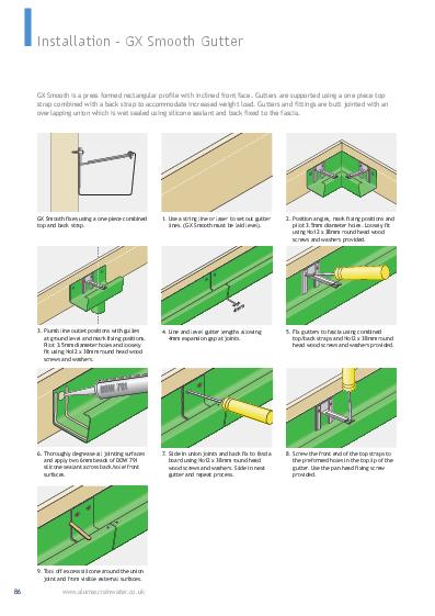 Alumasc GX Smooth Aluminium Guttering Installation Guide