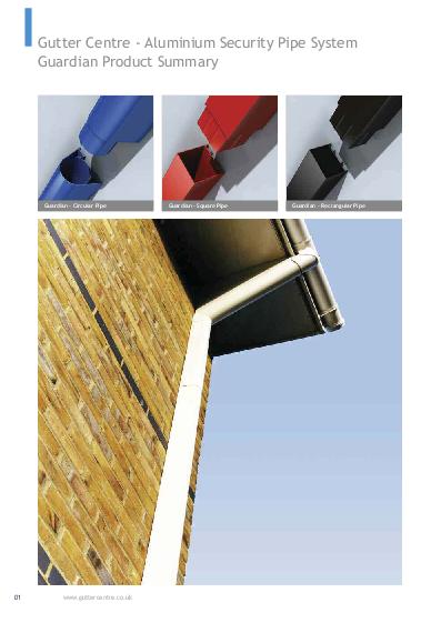 Alumasc Guardian Aluminium Downpipes Product Guide