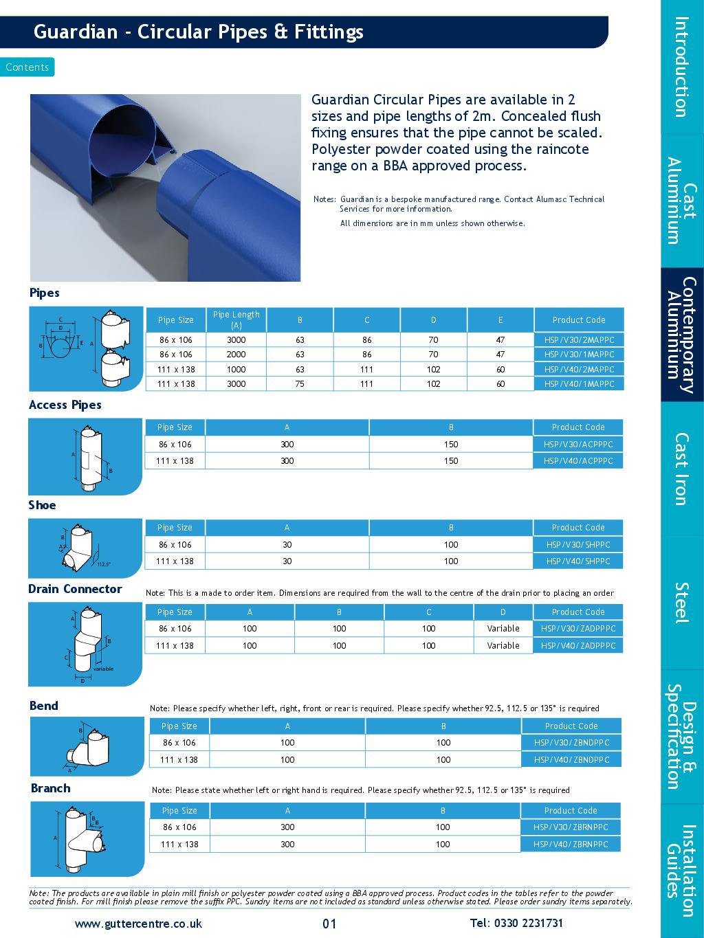 Alumasc Guardian Aluminium Circular Technical Guide