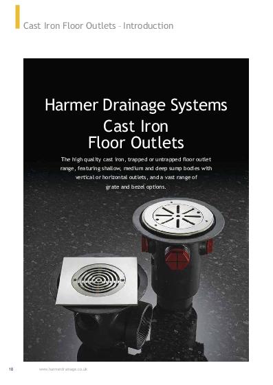 Harmer Cast Iron Floor Drains Product Guide