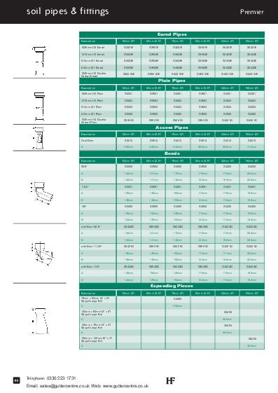 Hargreaves Premier LCC Soil & Waste Pipes Technical Guide