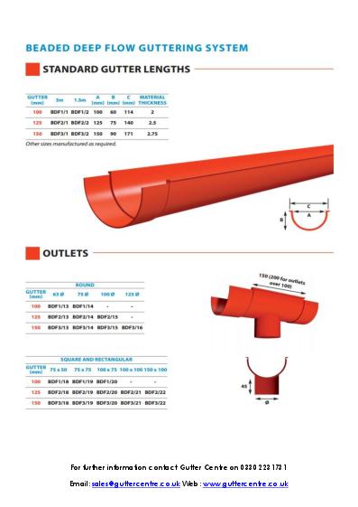 GC Beaded Deep Flow Aluminium Technical Guide