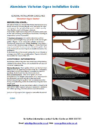 GC Victorian Ogee Aluminium Installation Guide