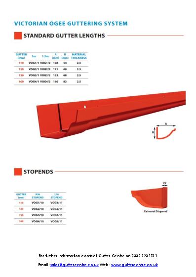 GC Victorian Ogee Aluminium Technical Guide