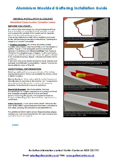 GC Moulded Aluminium Guttering Installation Guide