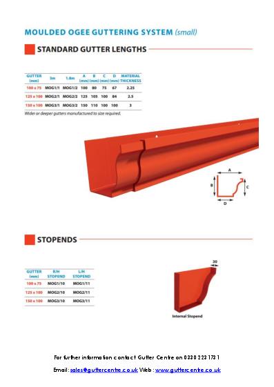 GC Moulded Aluminium Guttering Technical Guide