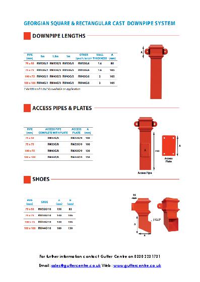 GC Aluminium Downpipes Technical Guide