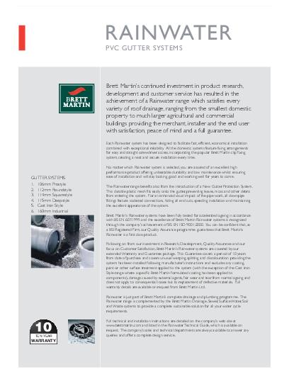 Brett Martin PVC Warranty