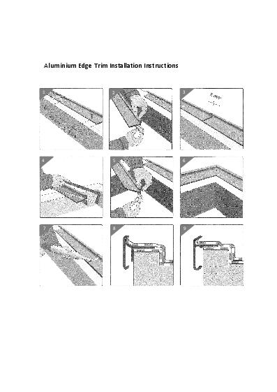 GC Aluminium AF Profile - Felt Trim Installation Guide