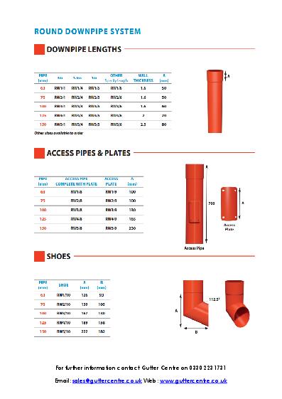 GC Round Swaged Aluminium Downpipes Technical Guide