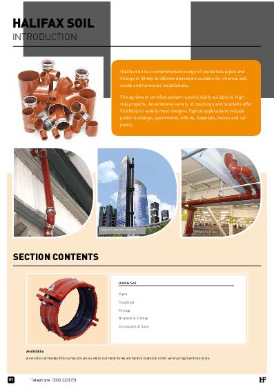 Hargreaves Halifax Soil & Waste Pipes Product Guide