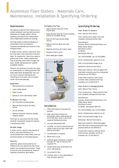 Harmer Vertical BSP Connection Installation Guide