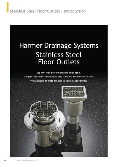 Harmer Stainless Steel Floor Drains Product Guide