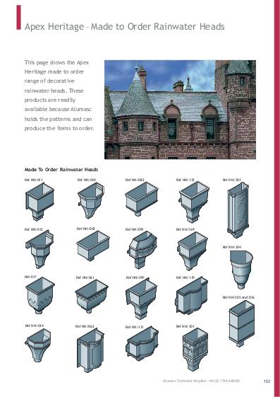 Alumasc Apex Cast Iron Hoppers Product Guide