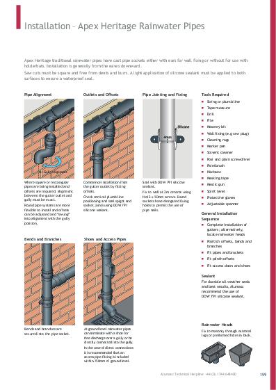 Alumasc Apex Cast Iron Ears Installation Guide
