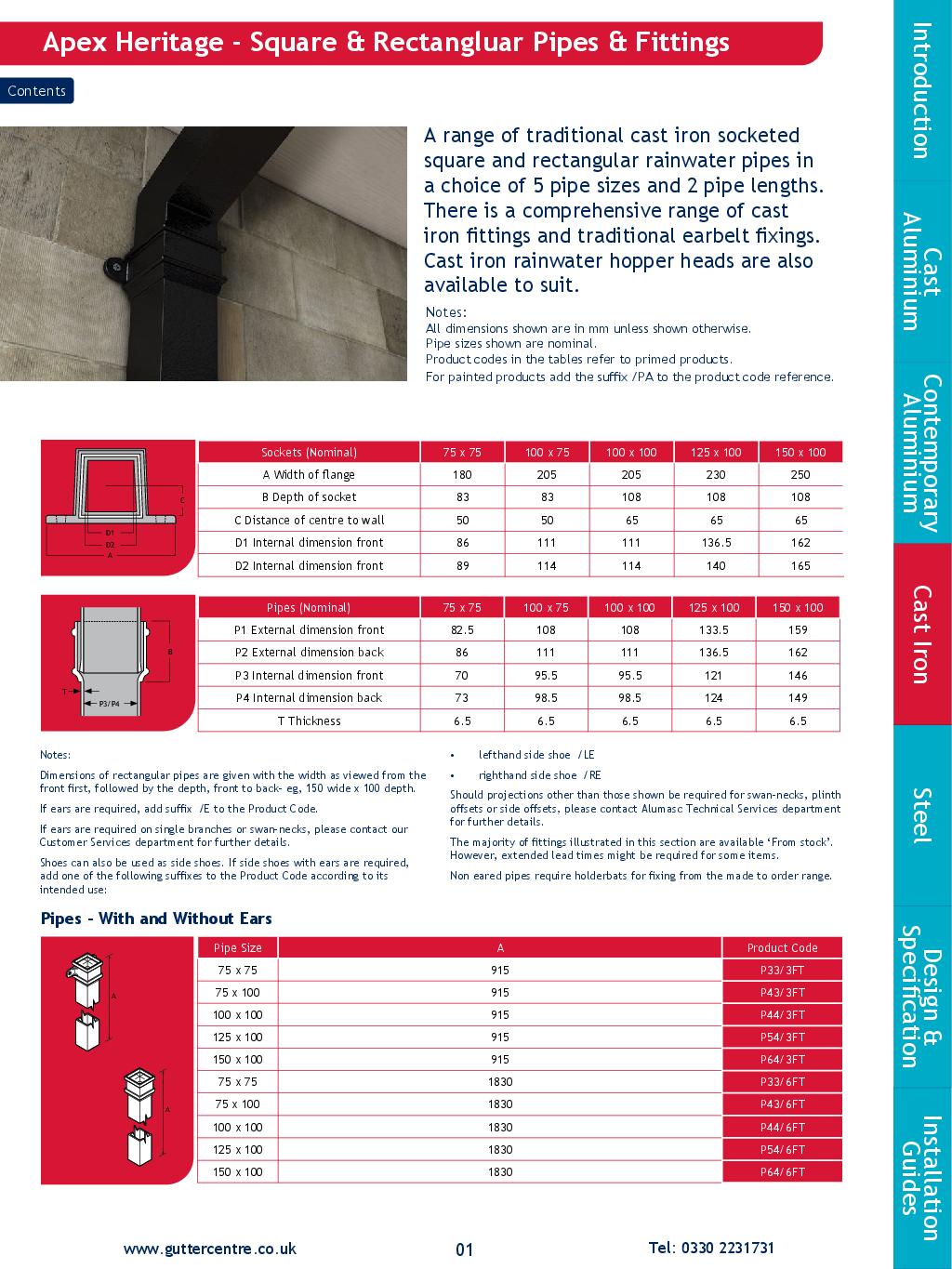Alumasc Apex Cast Iron Technical Guide