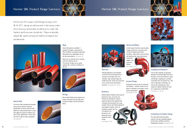 Harmer SML Socketless Soil & Waste Product Guide