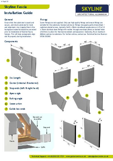 Alumasc Skyline Aluminium Fascia & Soffit Installation Guide