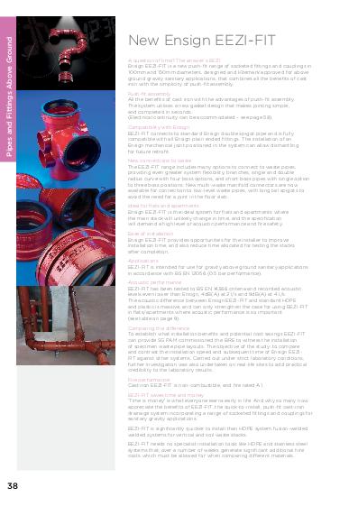 Pam Building Ensign EEZI-FIT Technical Guide